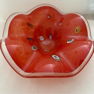 Murano Millefiori Art Glass Bowl